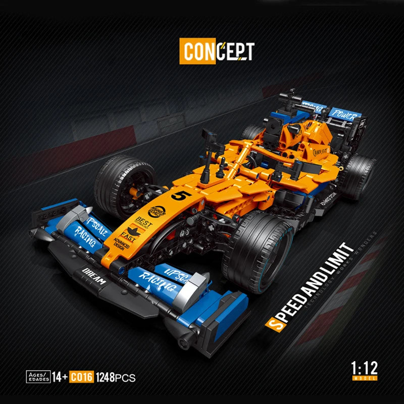 Formula 1 LEGO Super Racing Car Blocos de Construção, Controle remoto, High-tech, Moc Bricks, - BrasBest