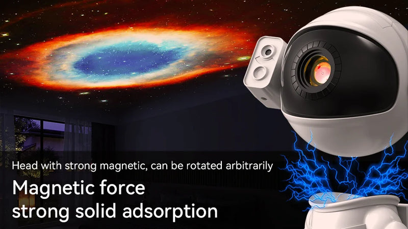 Foguete Astronauta Projetor de Galáxia, Lâmpada de Luz Noturna, 13 Peças de Filme, Projetor Sky, Rotação 360 °, Planetário para Crianças - BrasBest