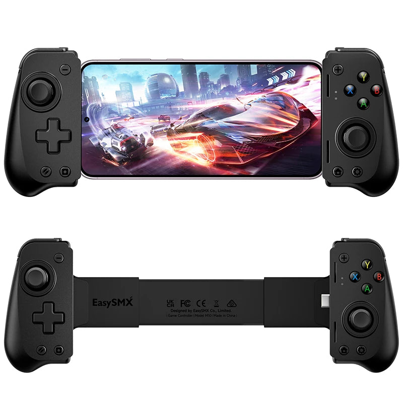Controle para Celular, Backbone, Gamepad Móvel, Joystick, para iPhone 15 ou Android, Xbox Game, Stem Móvel, Joystick M10, EasySMX , Conector tipo C - BrasBest