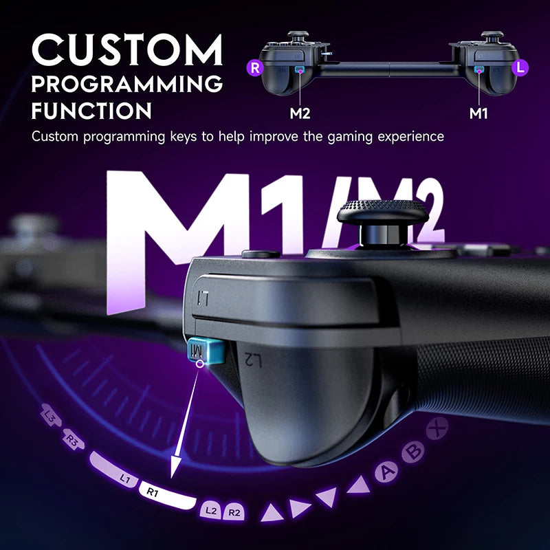 Controle para Celular, Backbone, Gamepad Móvel, Joystick, para iPhone 15 ou Android, Xbox Game, Stem Móvel, Joystick M10, EasySMX , Conector tipo C - BrasBest