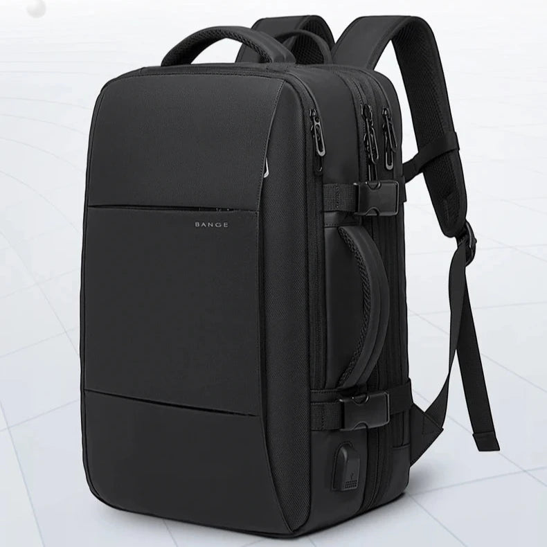 Mochila de Viagem com carregador USB Expansível para Homens, Mala para Viajem Grande Capacidade, Impermeável, Para Laptop até 17.3 Polegadas - BrasBest
