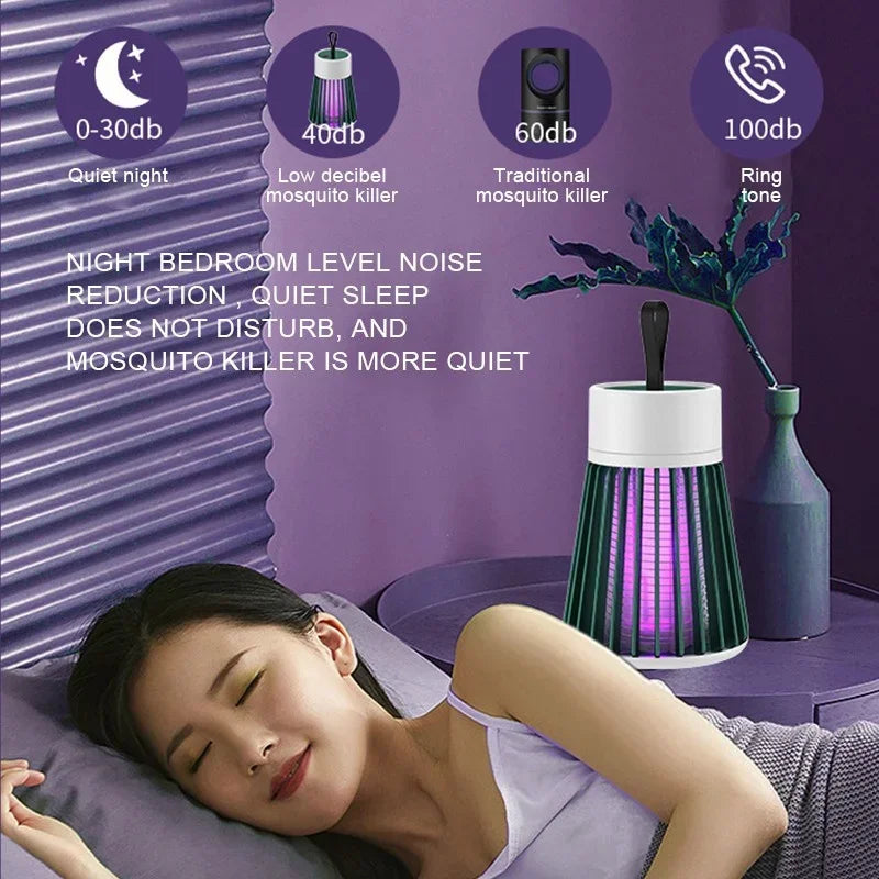 Lâmpada UV Mata-Mosquito, USB Charge, Lâmpada De Controle De Pragas, Sem Bateria - BrasBest