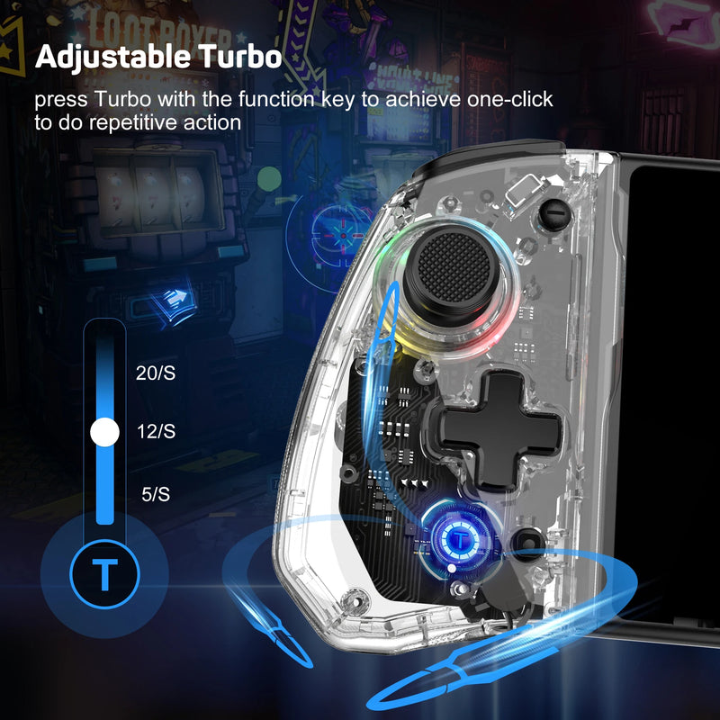 Gamepad Controle para Celular EasySMX, Tipo C, M10 Joystick, Hall Efeito Gatilho