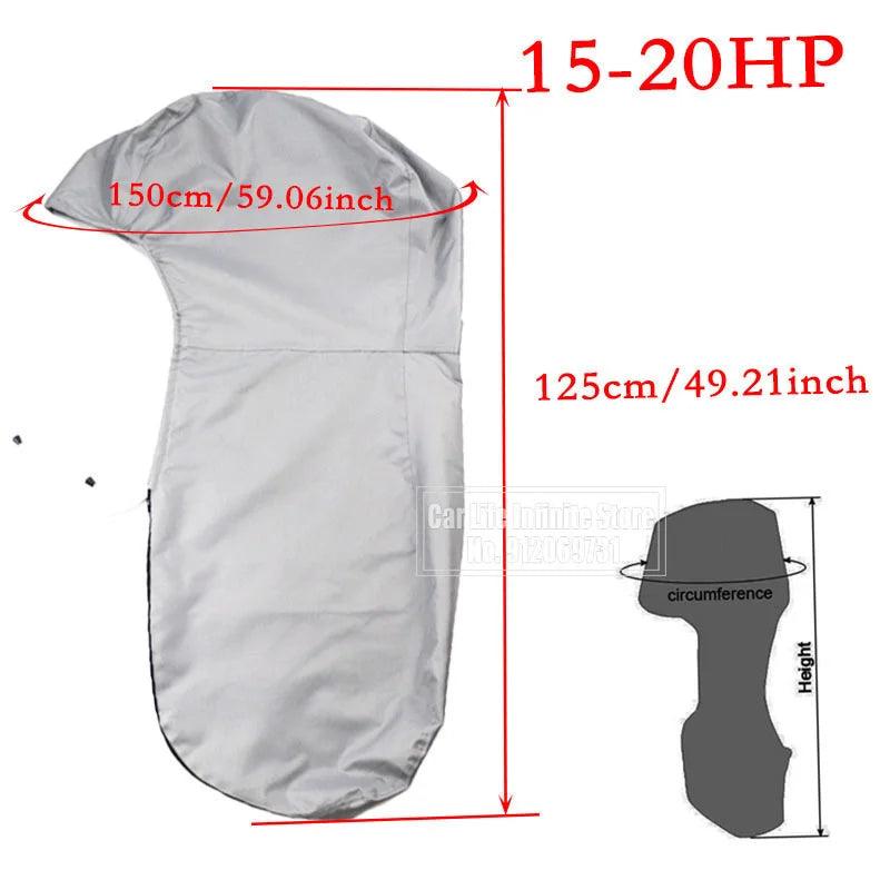 Capa Para Motor de Barco Bass Boat 6 - 225HP, Impermeável, Proteção UV. - BrasBest