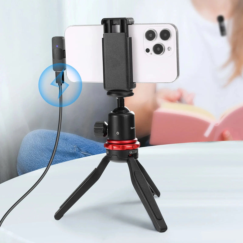 Microfone Sem Fio Profissional Boya BY Lavalier Mini Lapela - Condensador de Alta Qualidade
