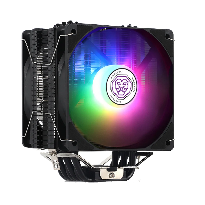 Cooler Processador Intel/Amd, Ventilador CPU, 6 Heat Pipes, PWM 4 Pinos, 120mm, Ventilador PC ARGB, Silencioso Silencioso Intel LGA 1700, 1200, 1150, 1155, 1356, 2011, X79X99, AMD AM4 - BrasBest