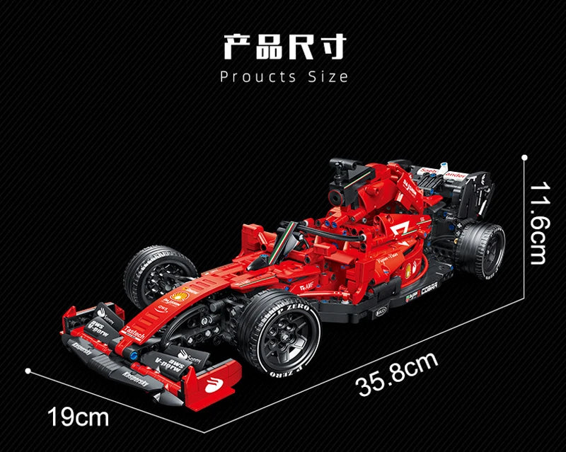 Formula 1 LEGO Super Racing Car Blocos de Construção, Controle remoto, High-tech, Moc Bricks, - BrasBest