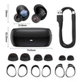 Fones de Ouvido Baseus-Bowie MA10 Pro, Sem Fio Bluetooth 5.3 Com Cancelamento de Ruido - BrasBest