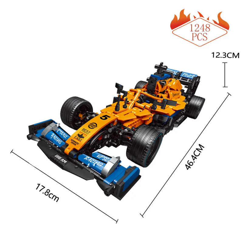 Formula 1 LEGO Super Racing Car Blocos de Construção, Controle remoto, High-tech, Moc Bricks, - BrasBest