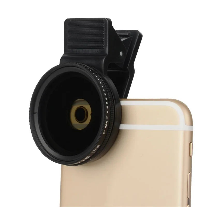 Filtro Polarizador Circular ZOMEI-CPL ND Profissional para Telefone Móvel Inteligente, Lente da Câmera do Telefone Celular com Clip, 37mm, ND2-ND400 - BrasBest