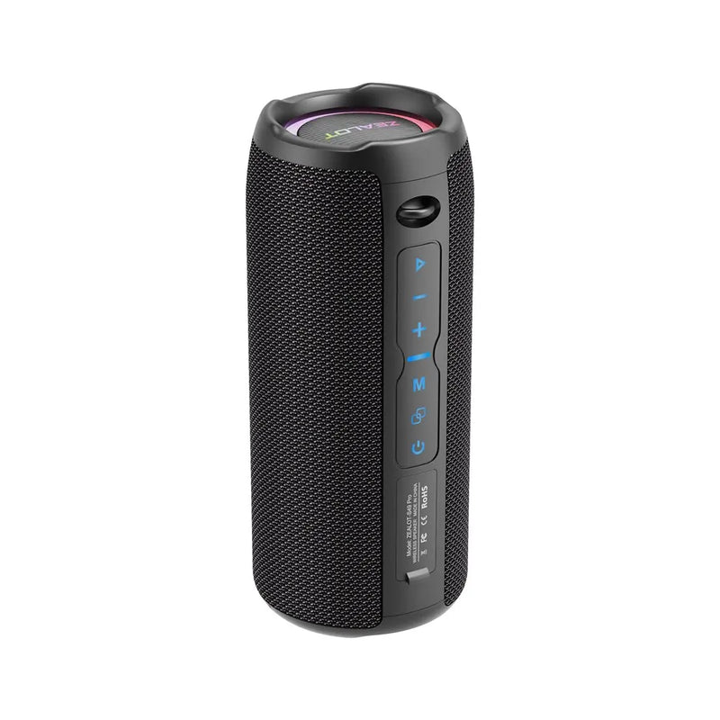 Caixa de Som Bluetooth Portátil, Caixa de Som Poderosa, Bass Boost, Emparelhamento Duplo, Altifalante Sem Fio Verdadeiro, IPX6 Impermeável, S49PRO, 20W - BrasBest