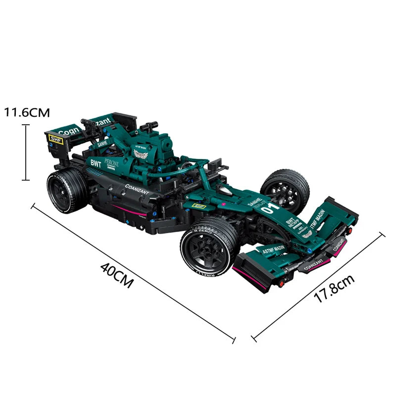 Formula 1 LEGO Super Racing Car Blocos de Construção, Controle remoto, High-tech, Moc Bricks, - BrasBest