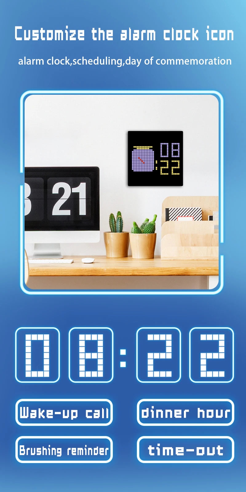 Display LED Pixel Programável: Crie seus próprios padrões de texto e animações com o display LED Pixel programável - BrasBest