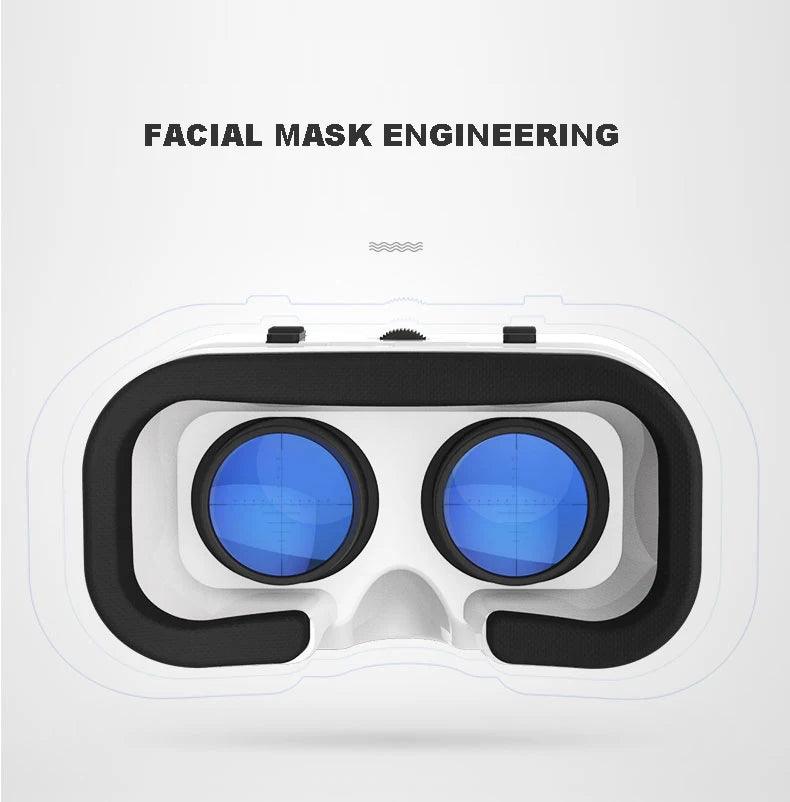 Shinecon Óculos de Realidade Virtual VR, Óculos Viar, Headset Devices, Lentes Inteligentes para Celular, Visualizador de Smartphones, 3D - BrasBest
