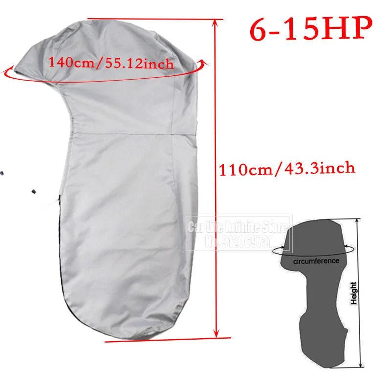 Capa Para Motor de Barco Bass Boat 6 - 225HP, Impermeável, Proteção UV. - BrasBest