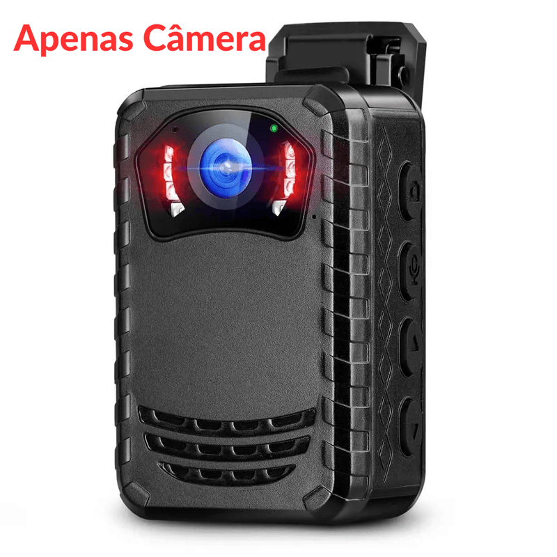Câmera de Corpo BodyCam BOBLOV-Mini , N9 Full HD, 1296P, Portátil Pequeno, Visão Noturna, Câmera Policial, 128GB, 258GB - BrasBest