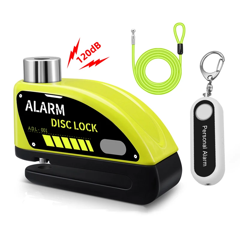 Alarme anti-roubo para Moto Bloqueio de Disco, Cadeado de Roda para Moto - BrasBest